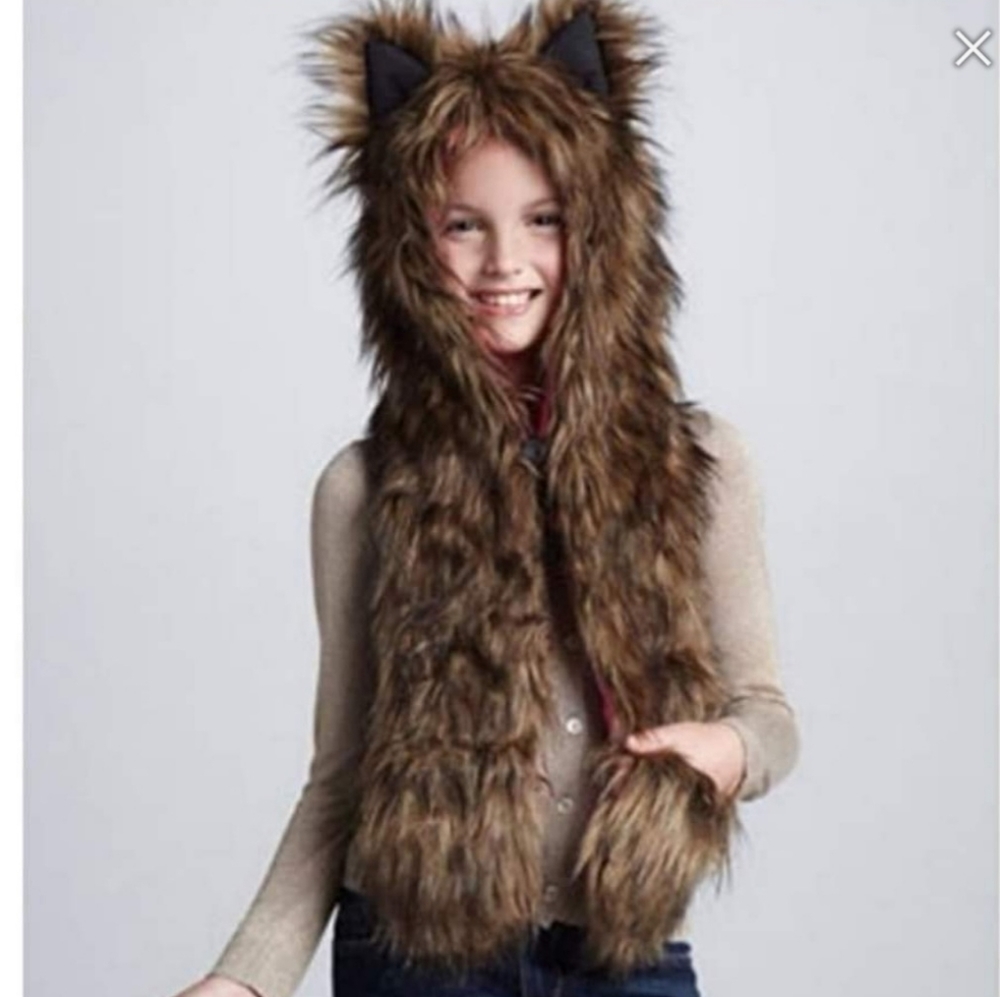 Skaist Taylor Faux Fur Fox Hat Norman Marcus Winter Head gear Designer - Picture 2 of 7